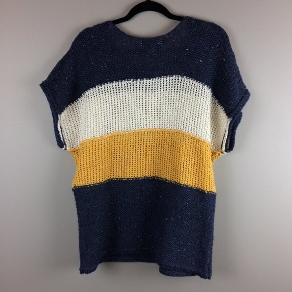 WILDFOX Estate Color Block stripe knit Sweater in Oxford size Small - Picture 5 of 11